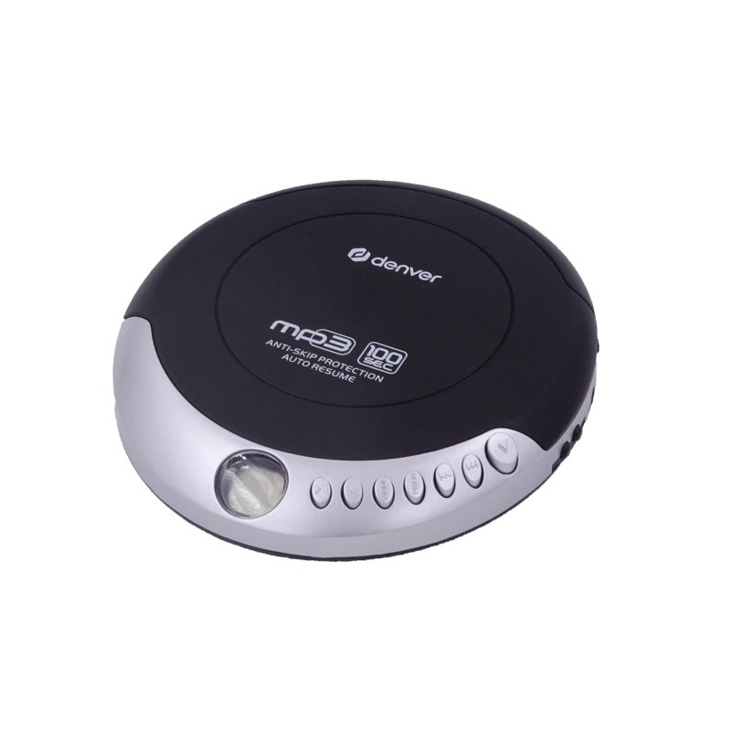 Denver DMP-391 Lecteur CD portable Noir, Gris