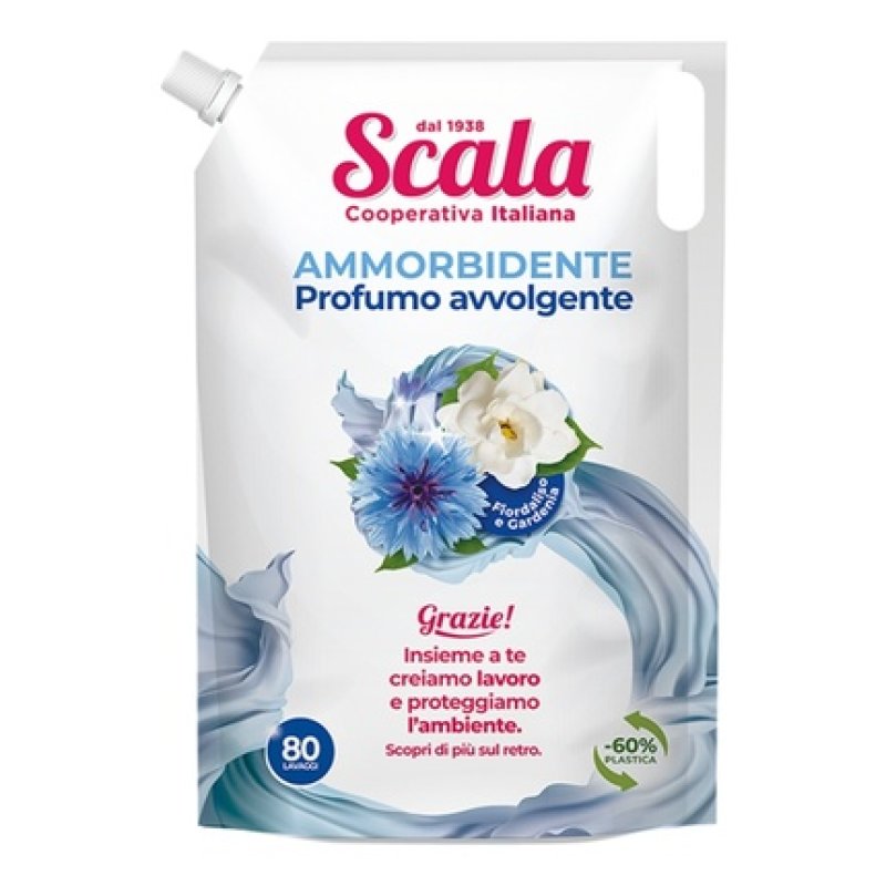Scala Fabric Softener Refill Bag 2 Liters X 80 Washes Bluebell And Gardenia
