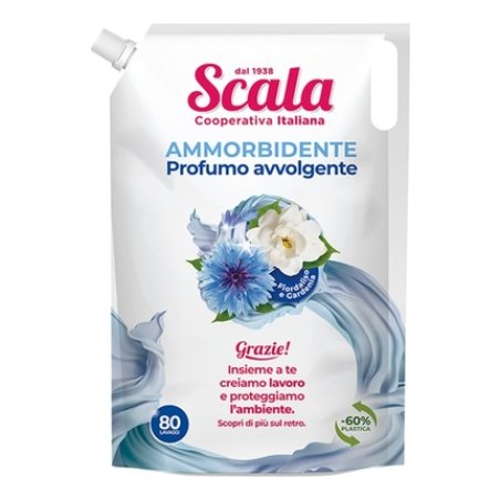 Scala Fabric Softener Refill Bag 2 Liters X 80 Washes Bluebell And Gardenia