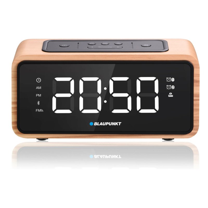 Blaupunkt CR65BT Radio portable Analogique et numérique Noir, Bois