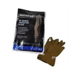 Matador Professional Reusable Protective Latex Rubber Gloves Size 8
