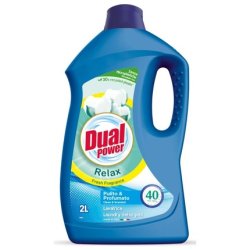 Dual Power Liquid Laundry Detergent 40 Mis Relax