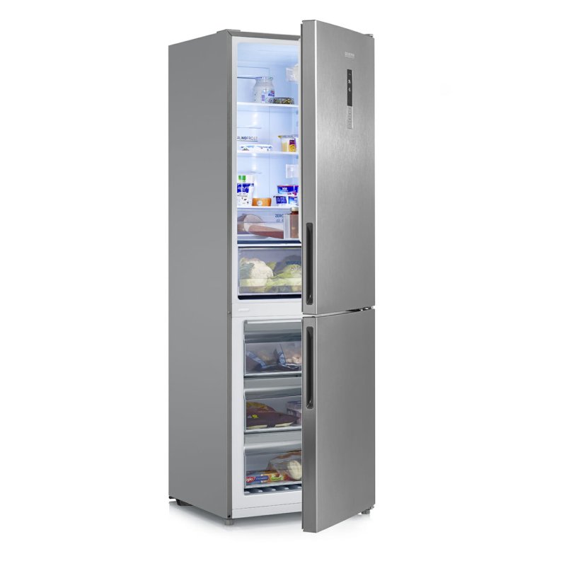 Severin KGK 8943 réfrigérateur-congélateur Pose libre 317 L E Acier inoxydable