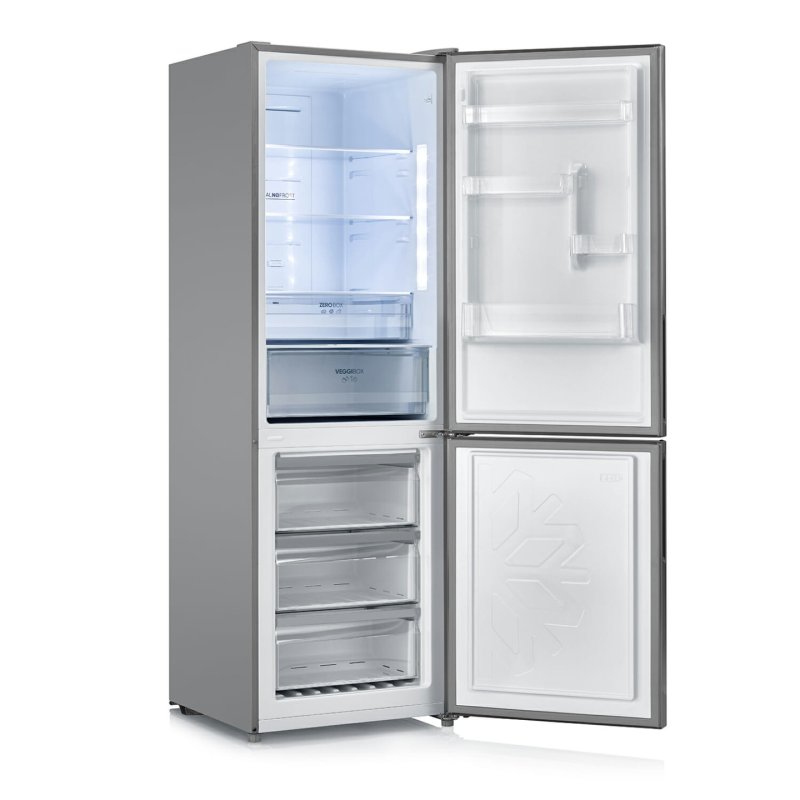 Severin KGK 8943 réfrigérateur-congélateur Pose libre 317 L E Acier inoxydable