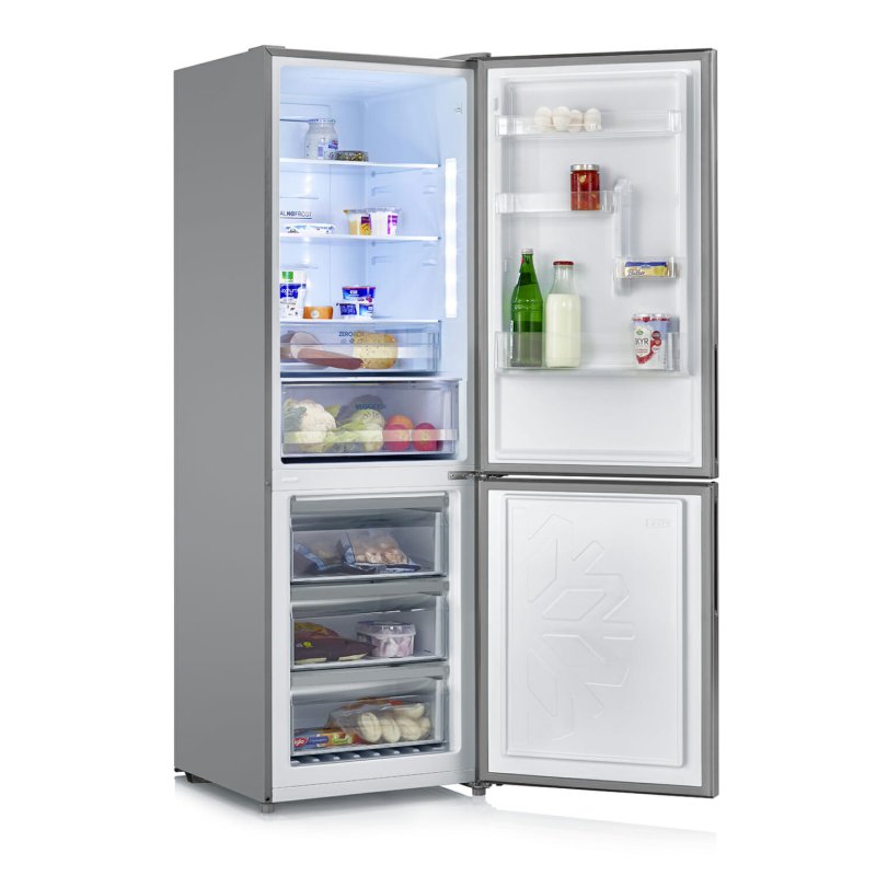 Severin KGK 8943 réfrigérateur-congélateur Pose libre 317 L E Acier inoxydable