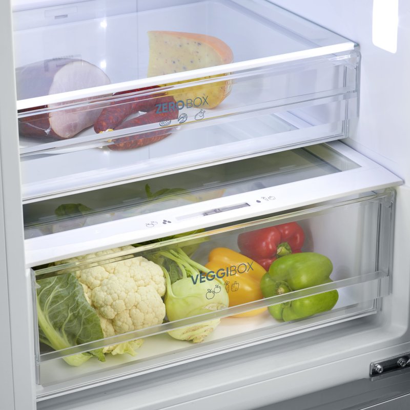 Severin KGK 8943 fridge-freezer Freestanding 317 L E Stainless steel