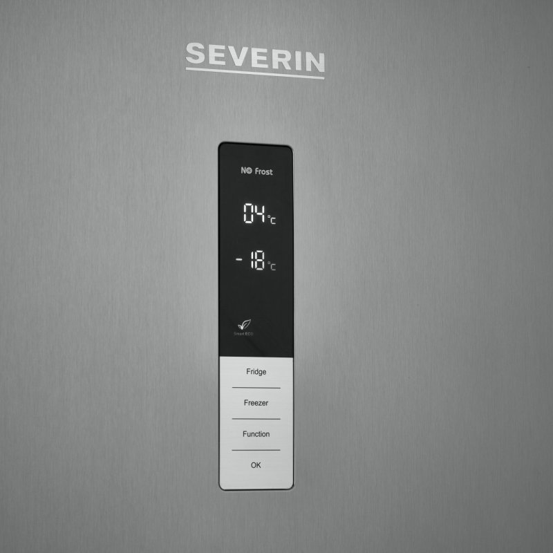 Severin KGK 8943 fridge-freezer Freestanding 317 L E Stainless steel