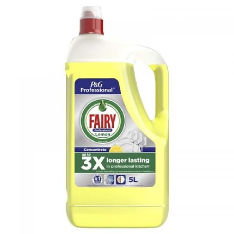 Fairy Lemon Professional Washing Up Liquid 5 Litres Pack Of 2