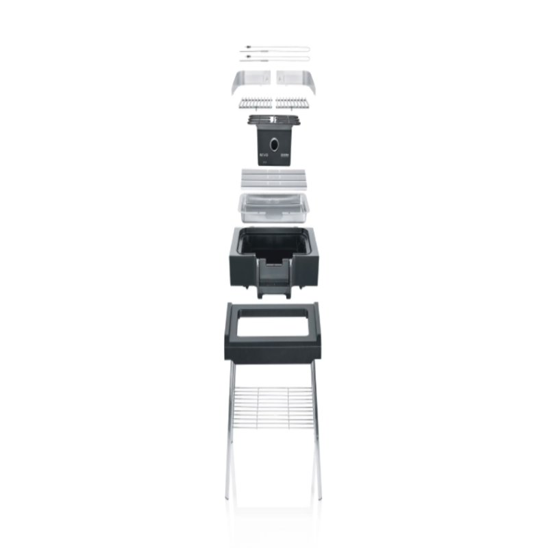 Severin PG 8119 SEVO GS Grill Rectangular Electric Black 3000 W