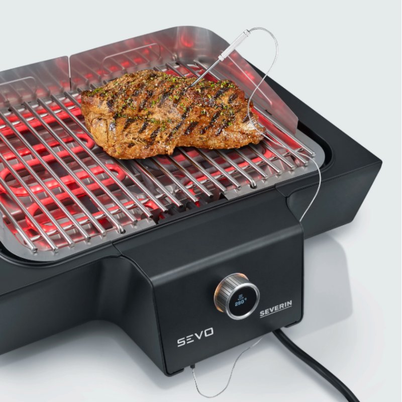 Severin PG 8119 SEVO GS Grill Rectangulaire Electrique Noir 3000 W