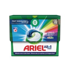 Ariel Pods All In 1 Toll Color 14 Packs Ariel