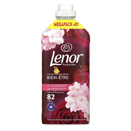Lenor Passion Jasmine & Rose Fabric Softener 82 Scoops 1722 Ml