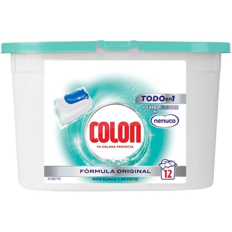 Colon Coqke Total Power Gel Caps Detergent For Washing Machine Nenuco