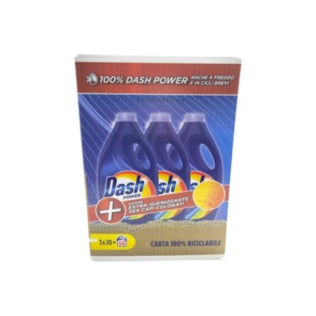 Dash Liquid Power 3 X 20 Washes Colored