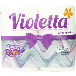 Violetta Toilet Paper 4 Rolls Maxi Gray 3ply