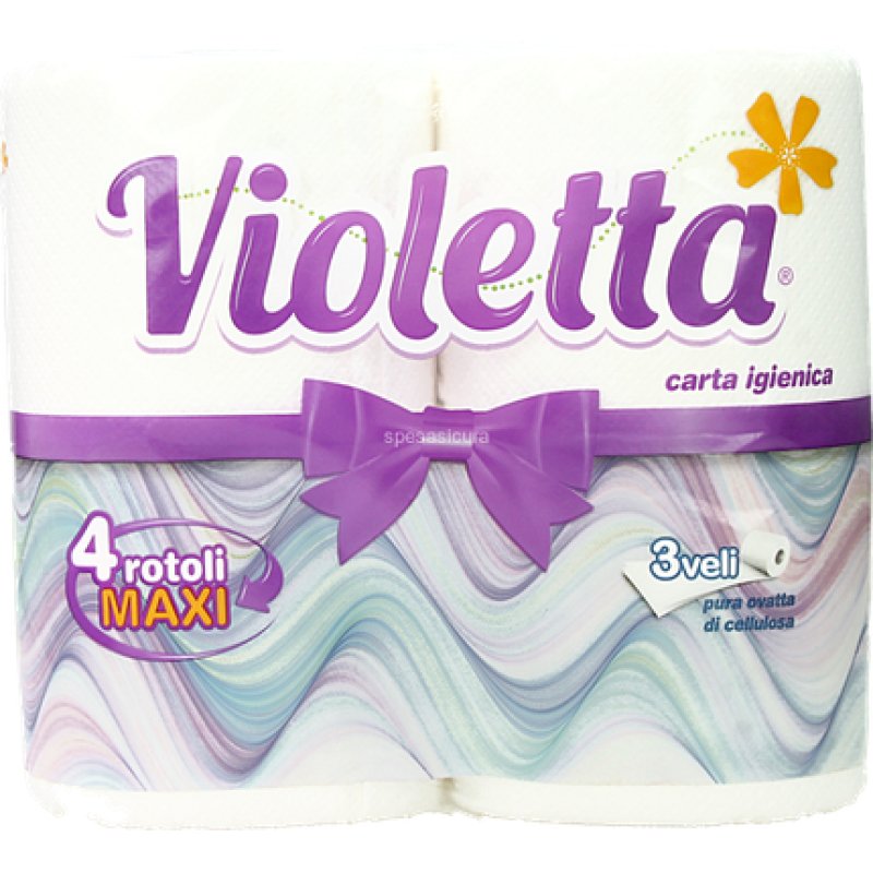 Violetta Toilet Paper 4 Rolls Maxi Gray 3ply