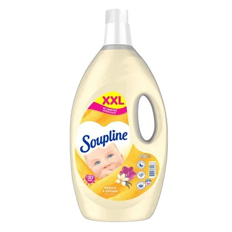 Soupline Softener 4 Liters 50 Washes Vanilla Scent