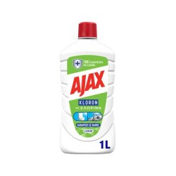 Ajax Kloron Household Disinfectant Cleaner With Bleach Lemon Scent 1 Liter