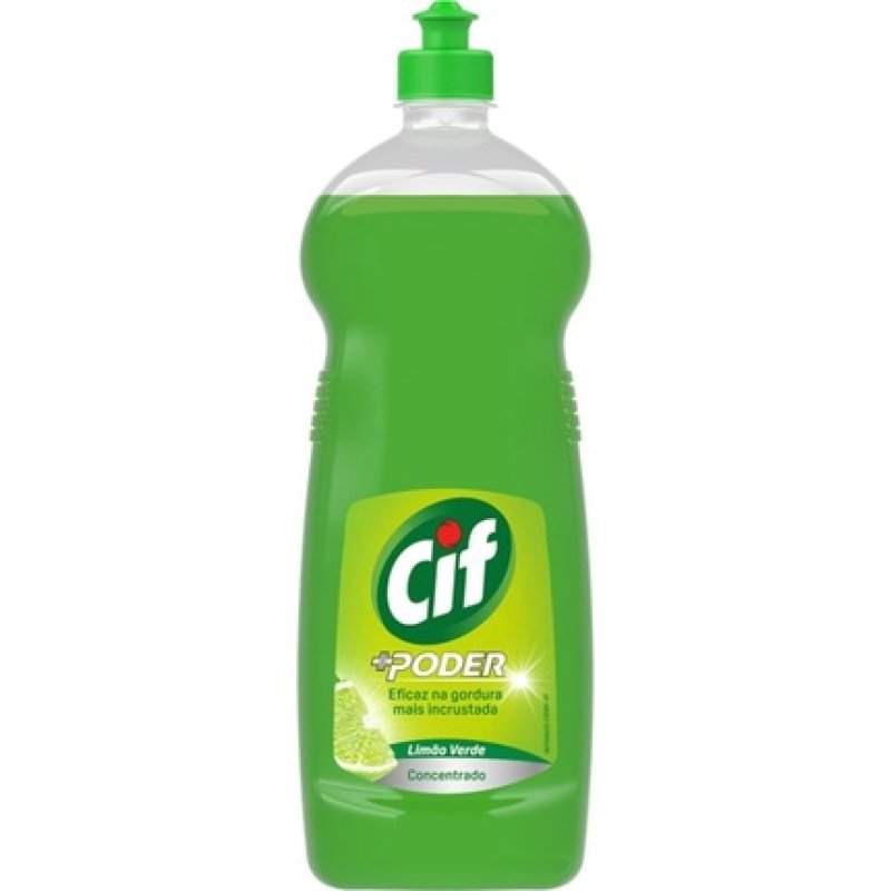 Cif Manual Dishwashing Detergent Power Lemon Green 1 Liter