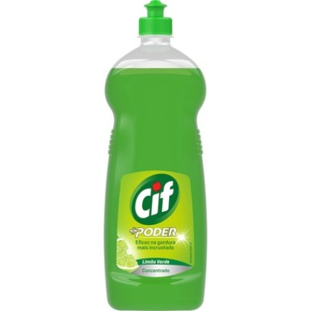 Cif Manual Dishwashing Detergent Power Lemon Green 1 Liter