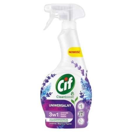 Cif Cleanboost Universal 3in1 Cleaning Fluid Lavender Spray
