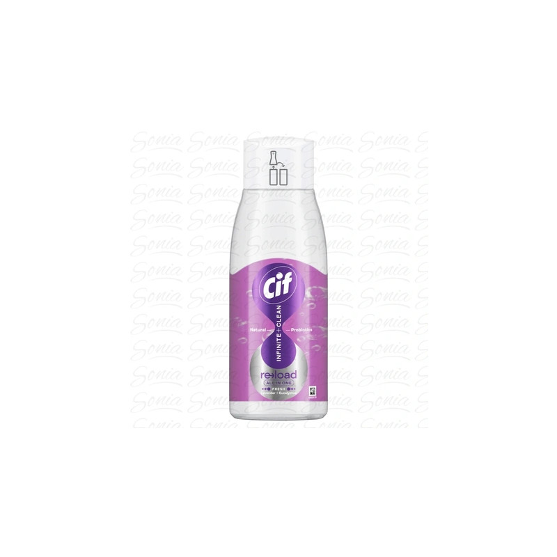 Cif Infiniteclean Universal Cleaning Spray With Natural Probiotics Lavender And Eucalyptus 590ml Refill
