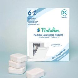 Natulim 30 Tablets Dishwasher 6 In 1 Eco Ecofriendly Dishwasher Tablets For Effective Cleaning