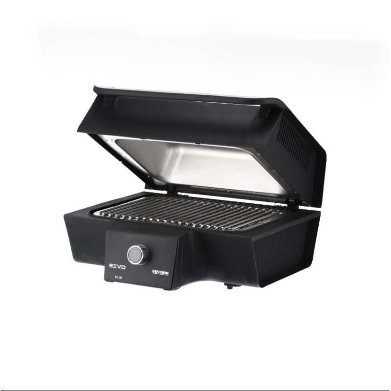 Severin PG 8138 Grill Dessus de table Electrique Noir, Acier inoxydable 3000 W