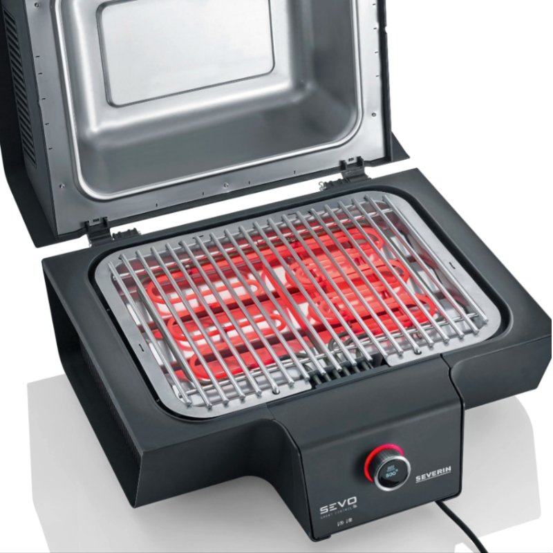 Severin PG 8138 Grill Tabletop Electric Black, Stainless steel 3000 W