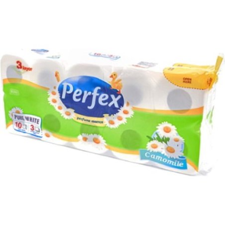 Perfumed Toilet Paper Perfex 10 Rolls 3-layer