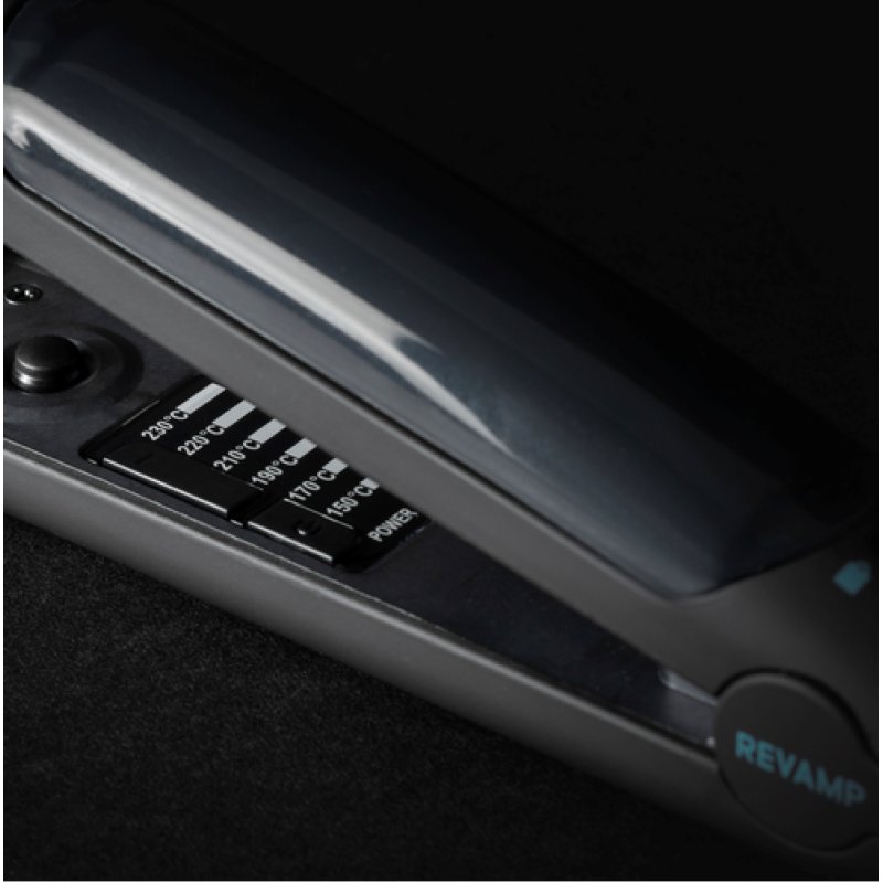 Revamp Progloss Steamcare Straightening iron Steam Black 3 m