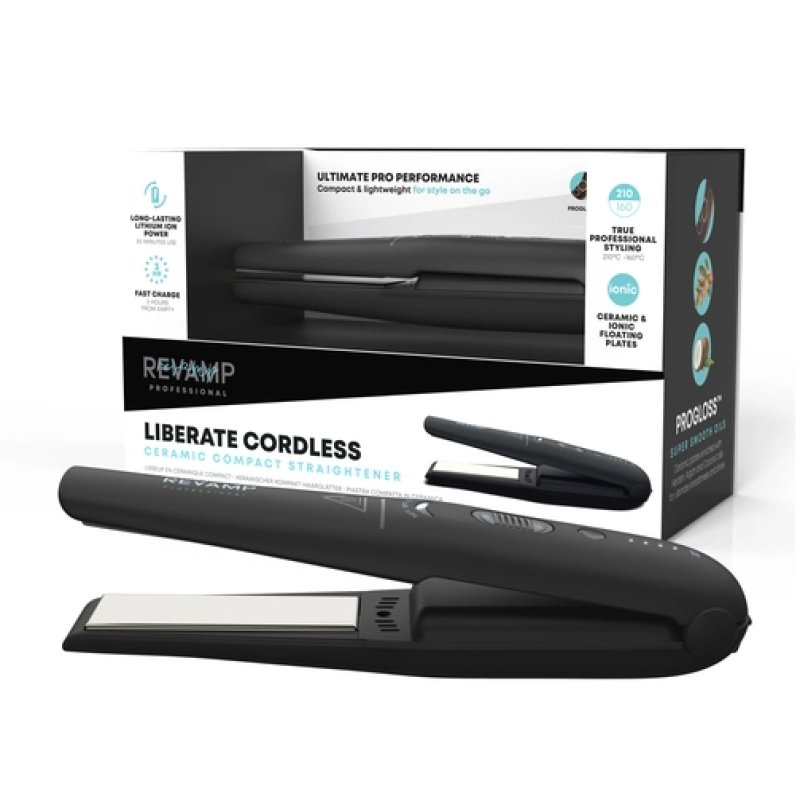 Revamp ST-1700-EU2 Progloss Liberate Cordless Ceramic Compact Hair Straightener