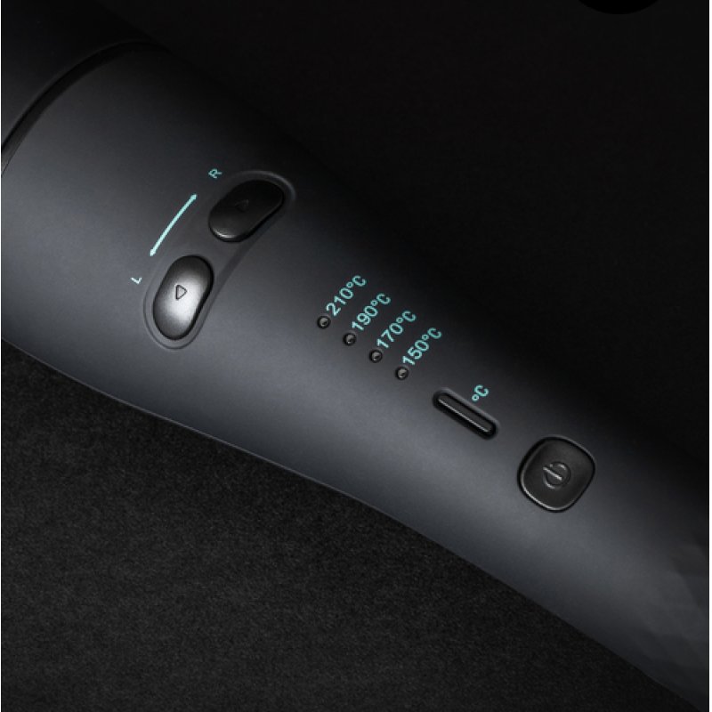 Revamp Progloss Hollywood Curl Automatic curling iron Warm Black 3 m