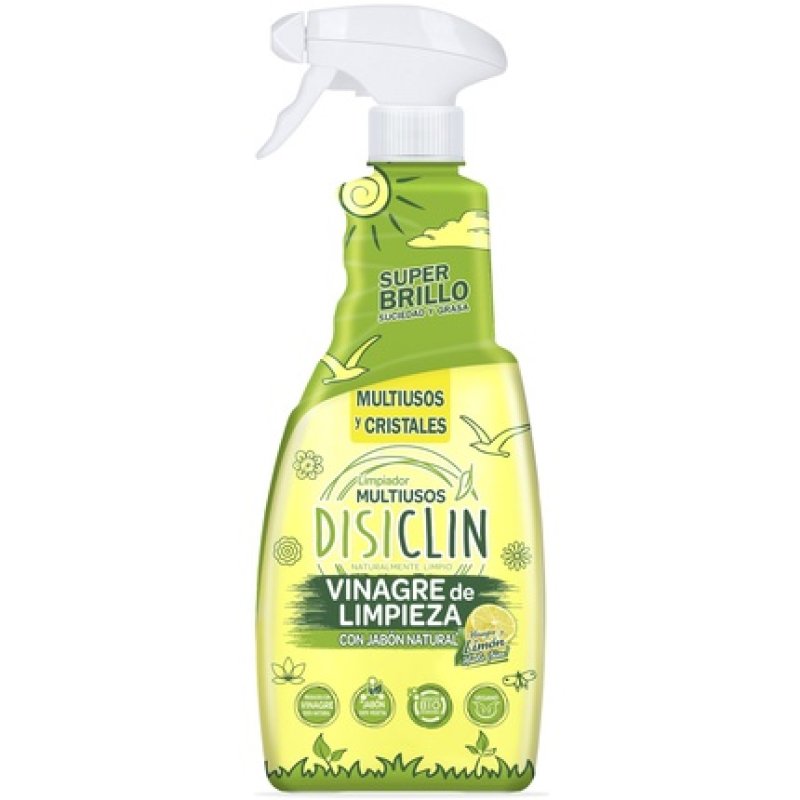 Disiclin Universal Cleaning Spray With Vinegar Lemon Scent Concentrate 750 Ml