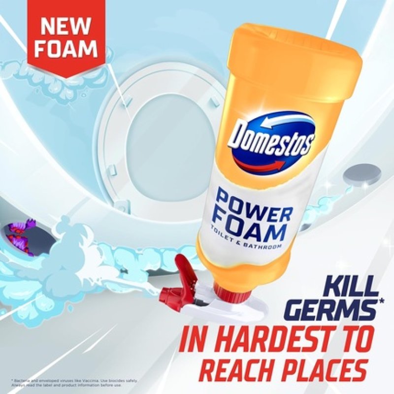 Domestos Power Foam Citrus Blast Toilet & Bathroom Cleaner Spray