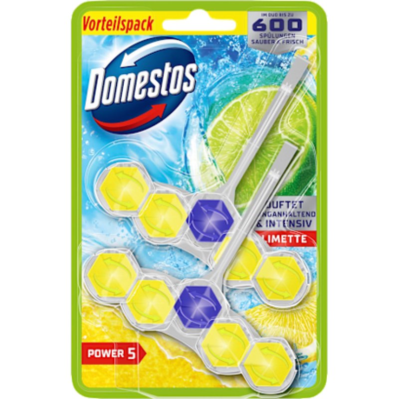 Domestos Lime Toilet Block 2 Pieces