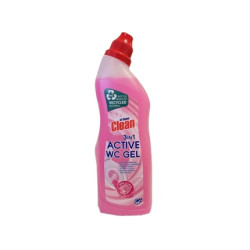 At Home Clean Toilet Cleaner Active Clean 3 In 1 Pink Power 750ml