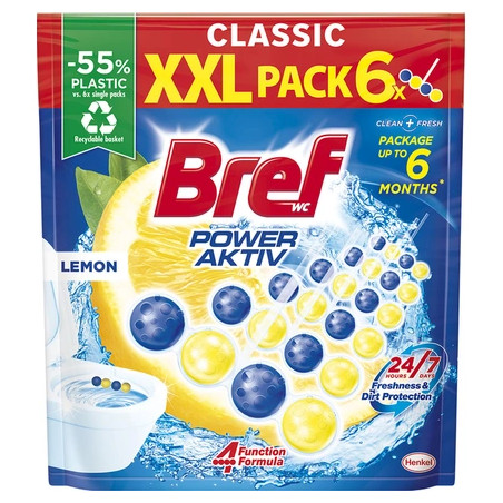 Bref Toilet Cleaner Active 50ml X 6 Lemon