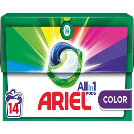 Ariel Allinone Pods Color Laundry Detergent Capsules 14 Washes