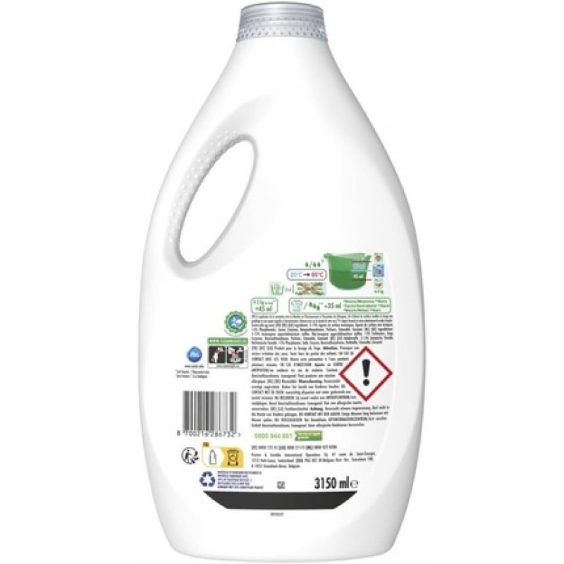 Ariel Liquid Laundry Detergent 70 Washes with Unstoppable Lenor Touch