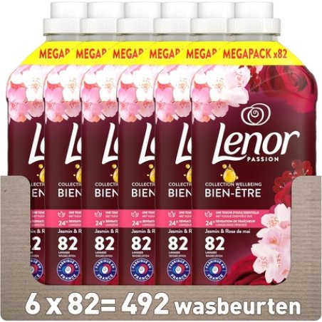 Lenor Fabric Softener Jasmine & Rose De Mai 82 Washes