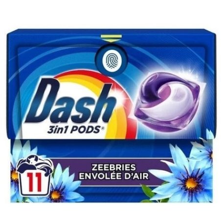 Dash 3 In 1 Pods Laundry Capsules 11 Pieces