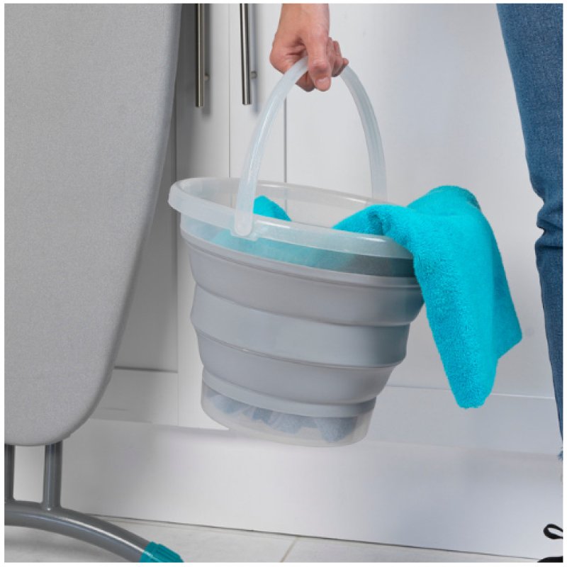 Beldray LA084354GRYBEU7 Glisten Glitter Collapsible bucket 10L