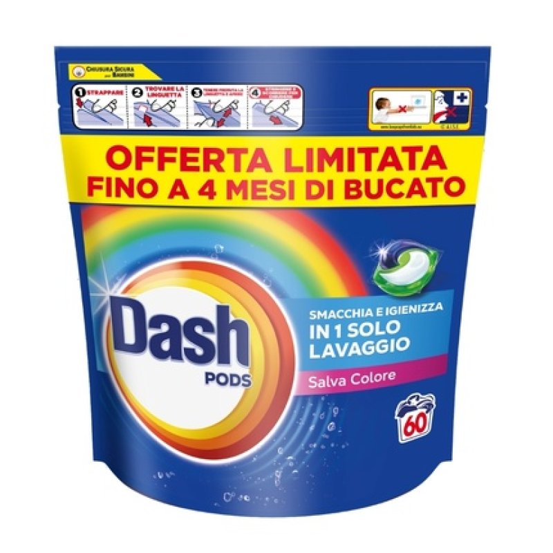 Cif Dash Pods X 60 Color Protect Laundry Detergent Pods
