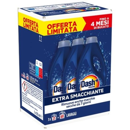 Dash Liquid Power 3 X 23 Washes Extra Stain Remover