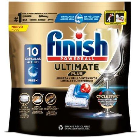 Finish Ultimate Plus Dishwasher Tablets 10 Pack