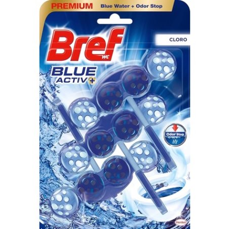 Bref Wc Blue Activ Hygiene Triple Chlorine Effective Toilet Cleaner