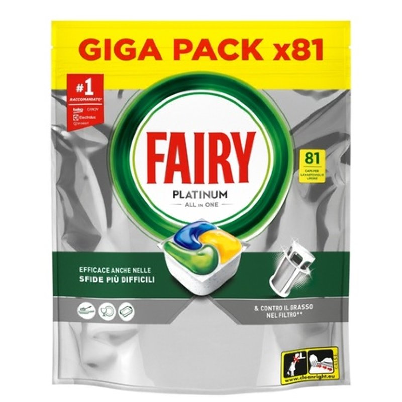 Fairy Platinum Allinone Lemon Capsules 81 Count