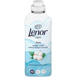 Lenor Light Fabric Softener Fresh Cotton Blossom 42 Wash Loads 882 Ml