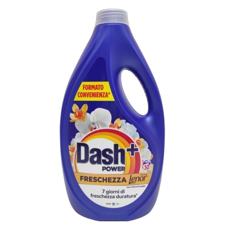 Dash Liquid Power X 50 Washes Gold And Vanilla Flower Lenor Freshness